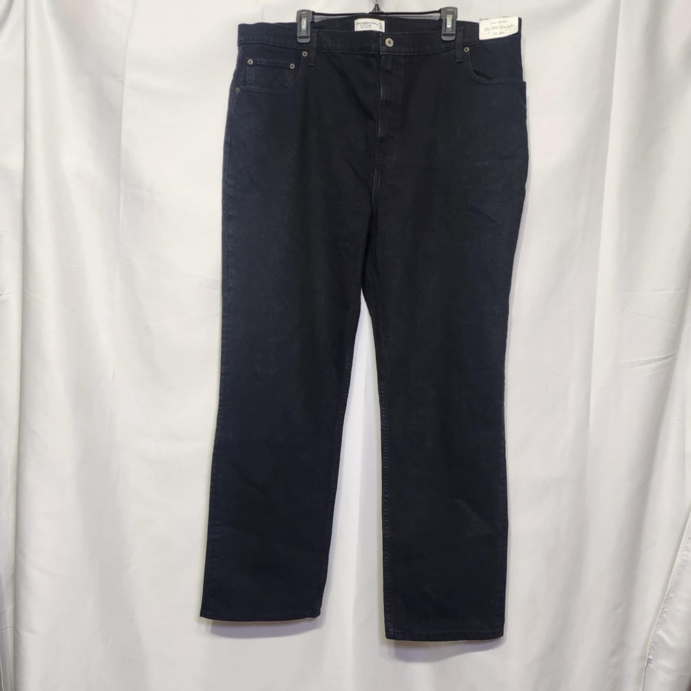 Abercrombie & Fitch The '90s Straight Ultra High Rise Jeans 35/20R Black